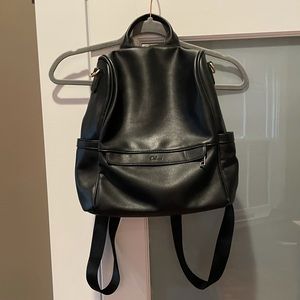 Faux Leather Backpack